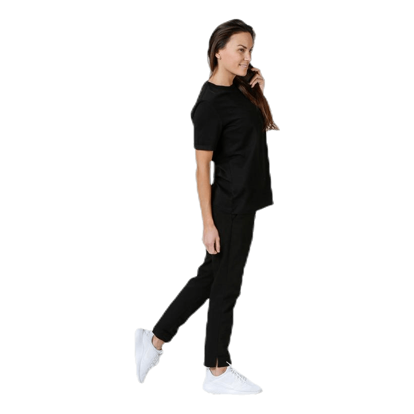 Ria Ss Fold Up Solid Tee Black