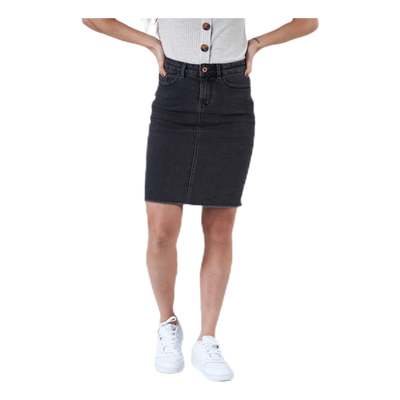 Eliza Reg Rawedge Dnm Skirt Grey