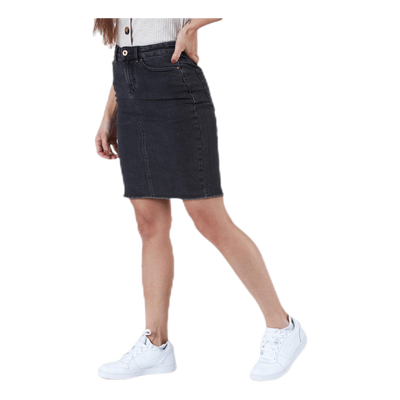 Eliza Reg Rawedge Dnm Skirt Grey