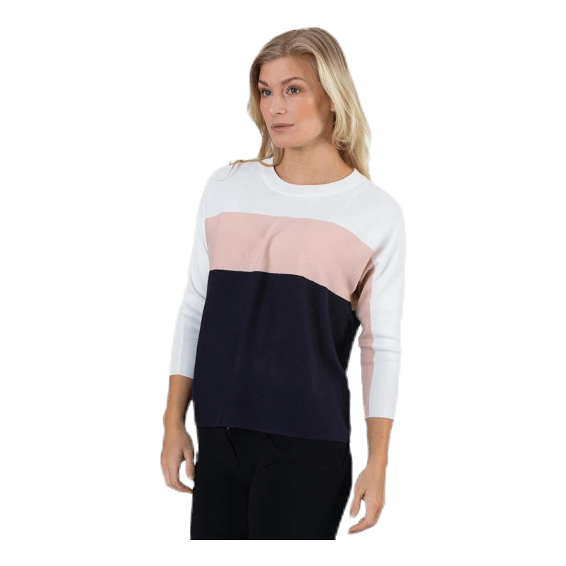 Regitze 3/4 Pullover Knt White