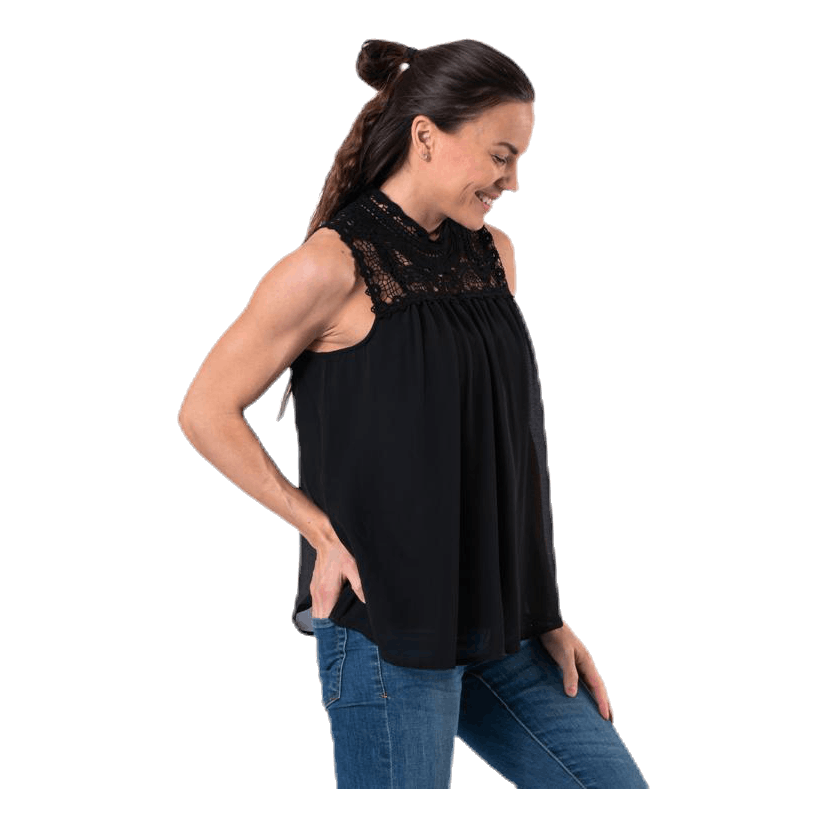 New Cat S/L Top Wvn Black