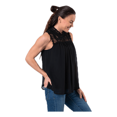 New Cat S/L Top Wvn Black