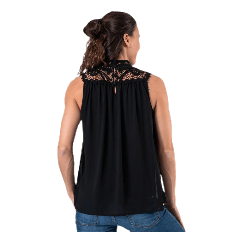 New Cat S/L Top Wvn Black