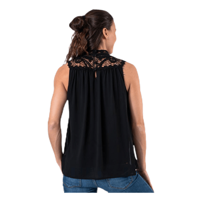 New Cat S/L Top Wvn Black
