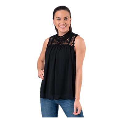 New Cat S/L Top Wvn Black