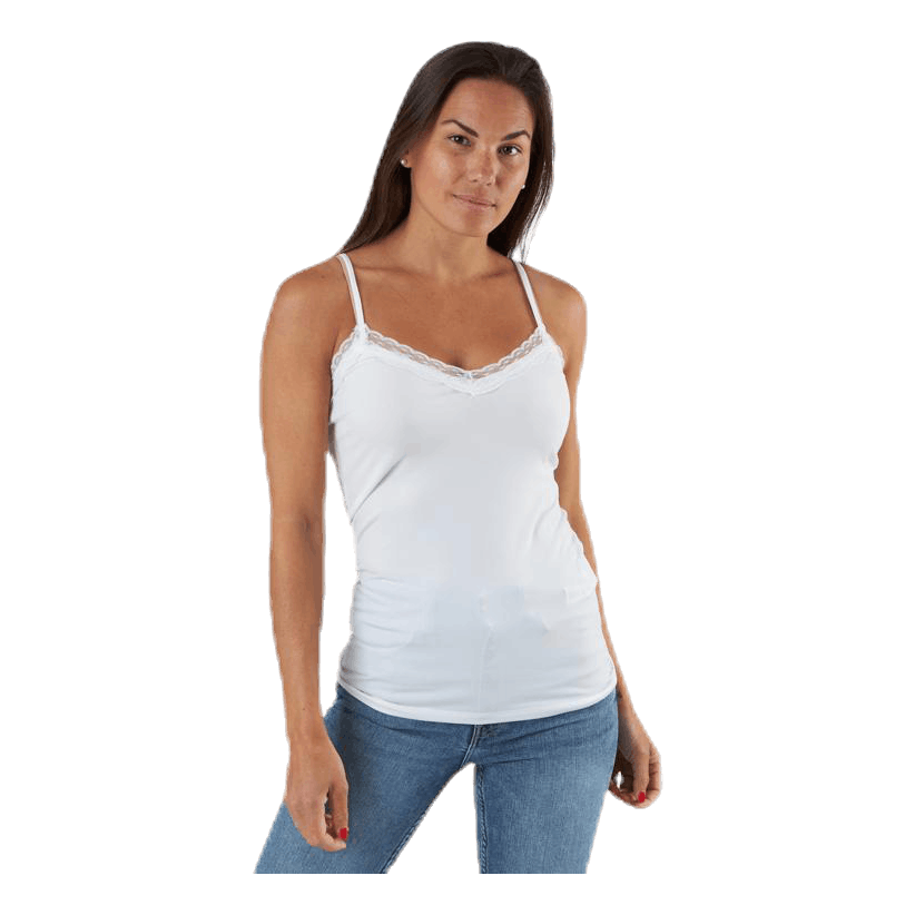 Kate Lace Singlet White