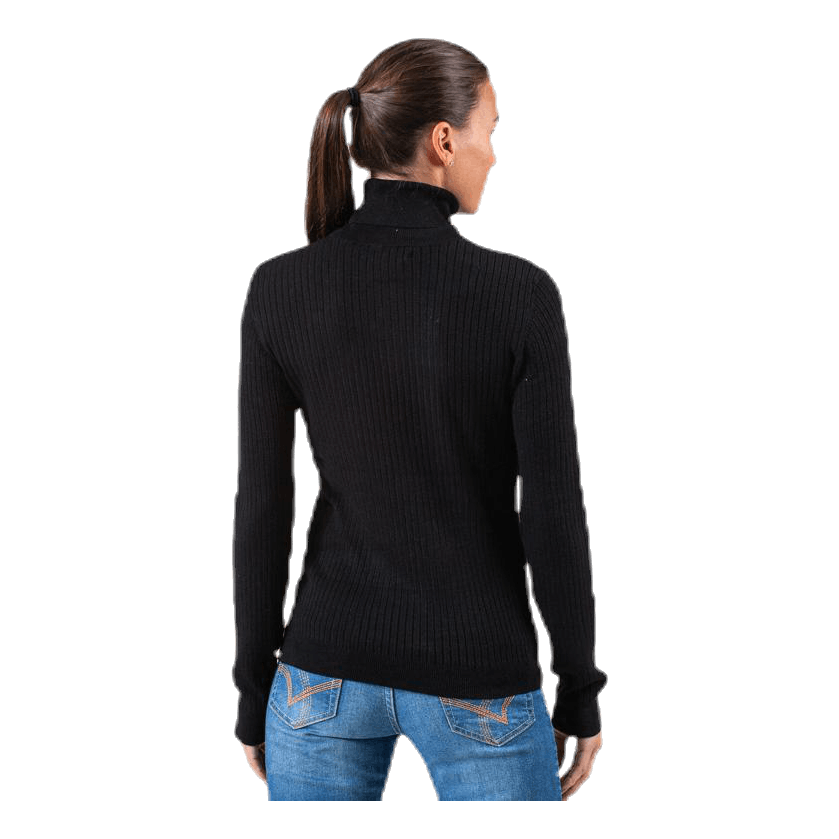 Karol L/S Rollneck Pullover Knt Black