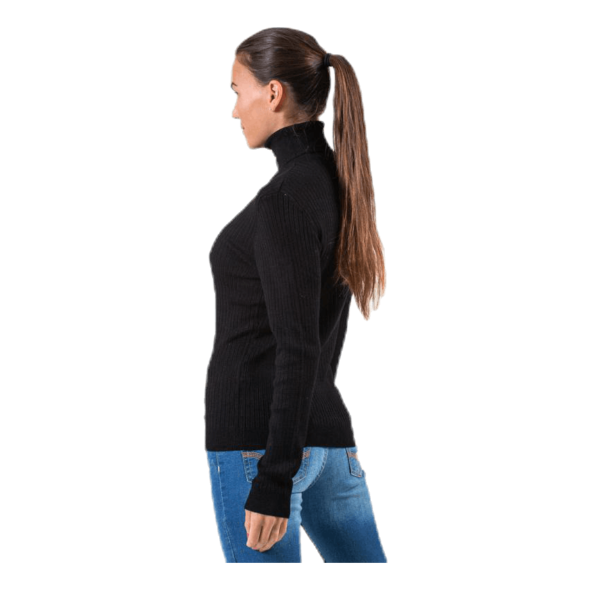 Karol L/S Rollneck Pullover Knt Black