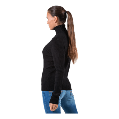 Karol L/S Rollneck Pullover Knt Black