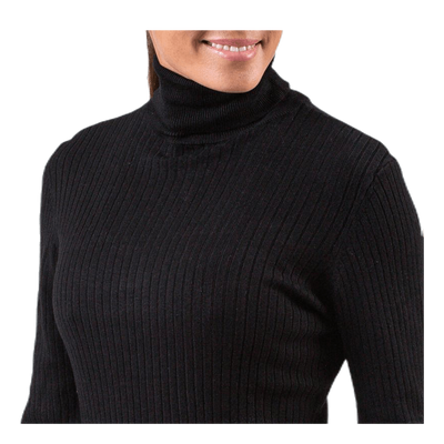 Karol L/S Rollneck Pullover Knt Black