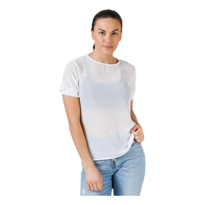 Amalie Ss Smock Top White