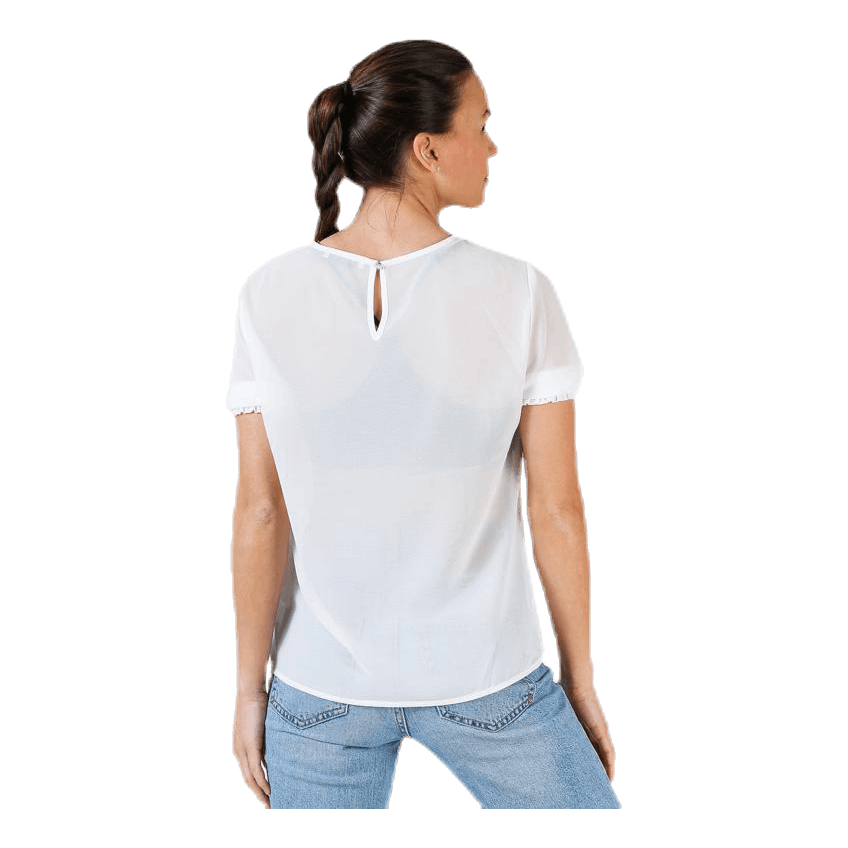 Amalie Ss Smock Top White