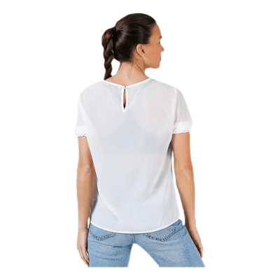 Amalie Ss Smock Top White