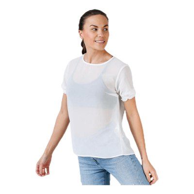 Amalie Ss Smock Top White