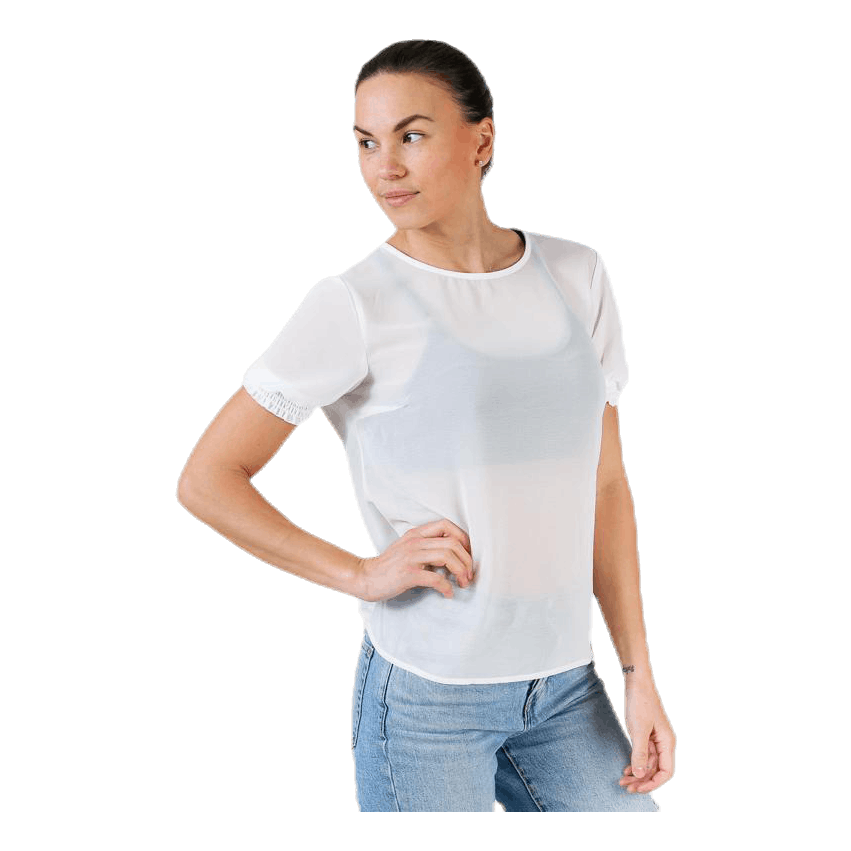 Amalie Ss Smock Top White