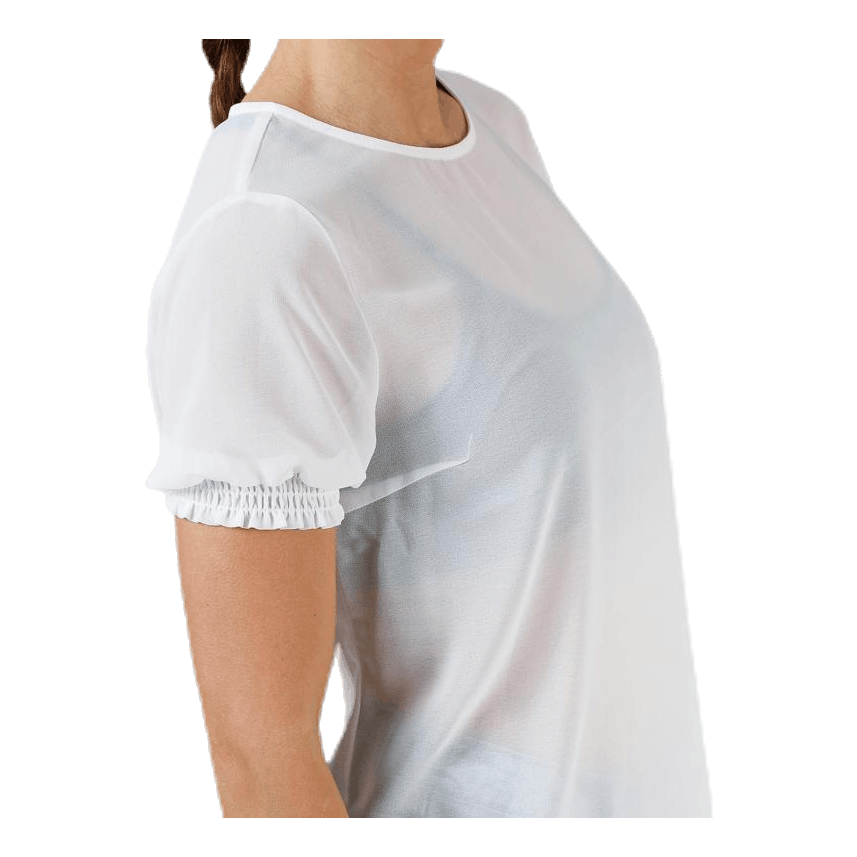 Amalie Ss Smock Top White