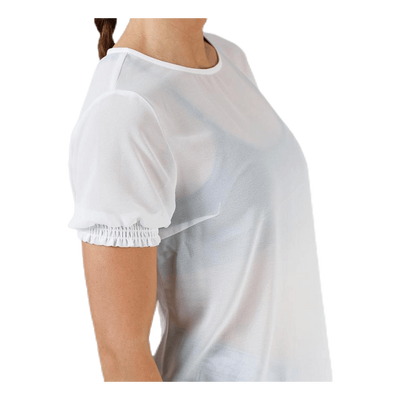 Amalie Ss Smock Top White