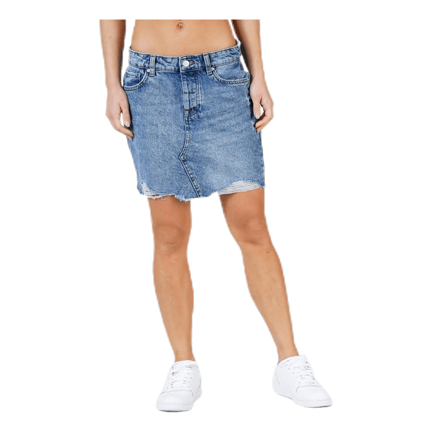 Sky Life Reg Dnm Skirt Blue