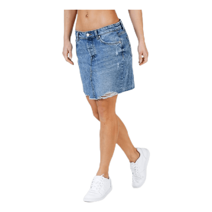 Sky Life Reg Dnm Skirt Blue
