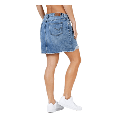 Sky Life Reg Dnm Skirt Blue
