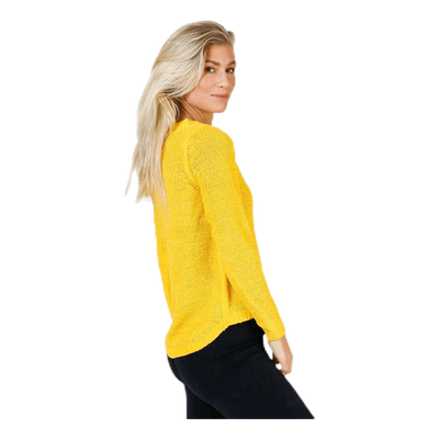 Geena Xo L/S Pullover Knt Yellow