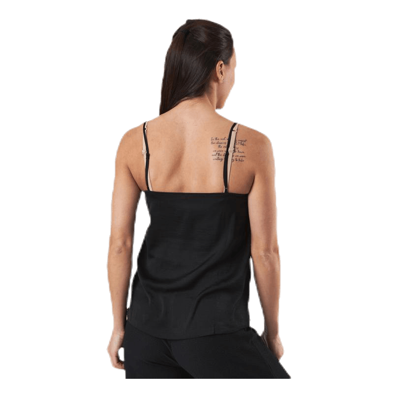 Debbie Singlet Wvn Black