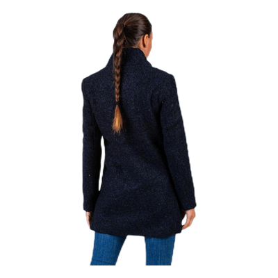 Sophia Wool Boucle Coat Blue