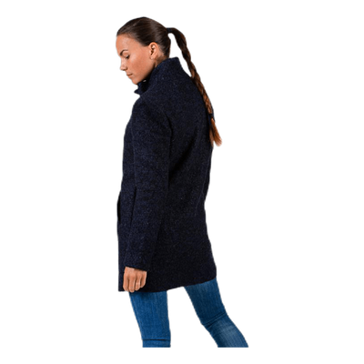 Sophia Wool Boucle Coat Blue