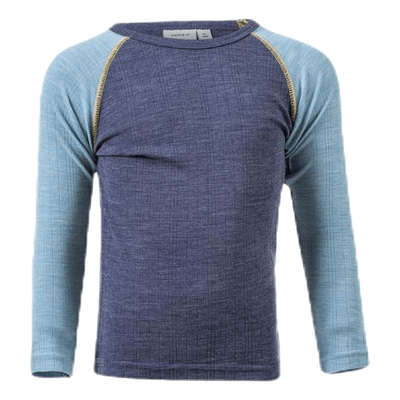 Wang Wool Needle Ls Top Xix Blue
