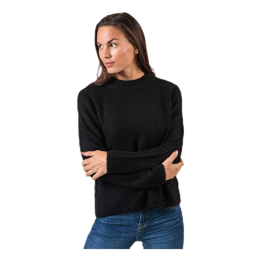 Ellen Ls O-Neck Knit Black
