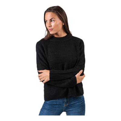 Ellen Ls O-Neck Knit Black