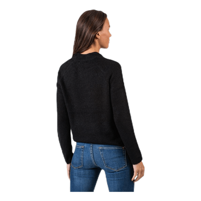 Ellen Ls O-Neck Knit Black