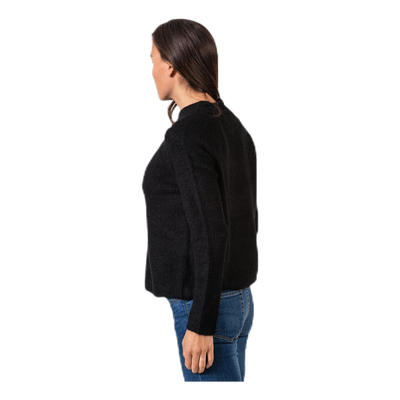 Ellen Ls O-Neck Knit Black