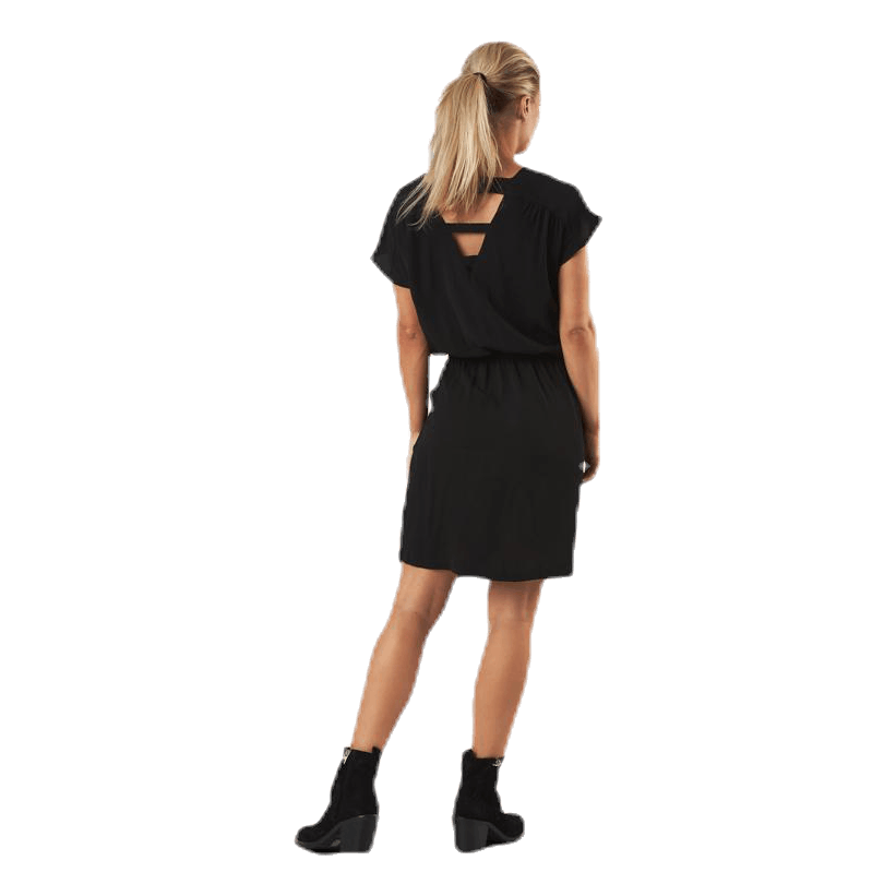 Mariana Myrina S/S Det Dress Wvn Black