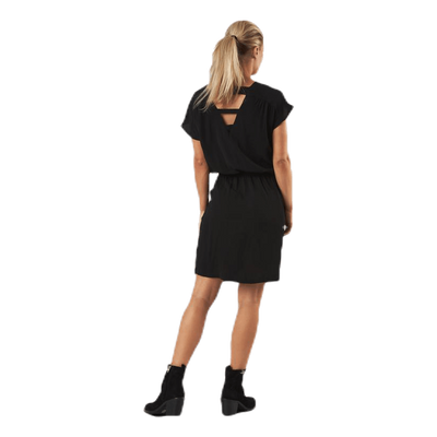 Mariana Myrina S/S Det Dress Wvn Black