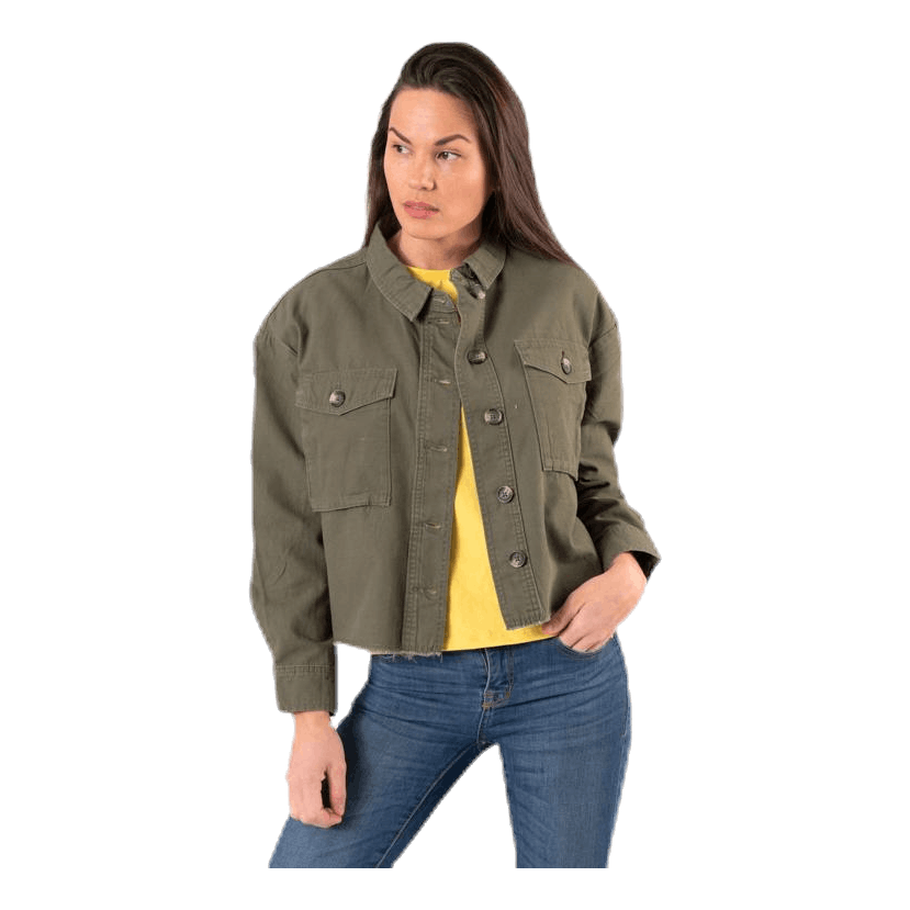 Marina Crop Jacket Green