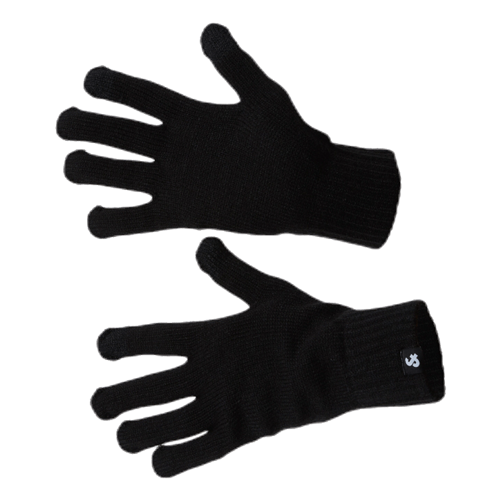 Barry Knitted Gloves Black