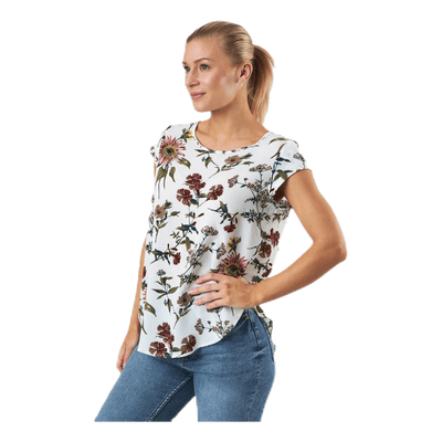 Vic Ss Aop Top Wvn White