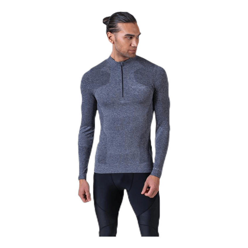 Kanen Seamless Melange Midlayer Black