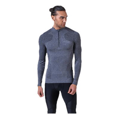 Kanen Seamless Melange Midlayer Black