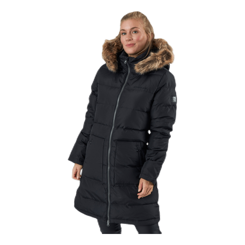 Paranaque Long Down Parka Jacket Black