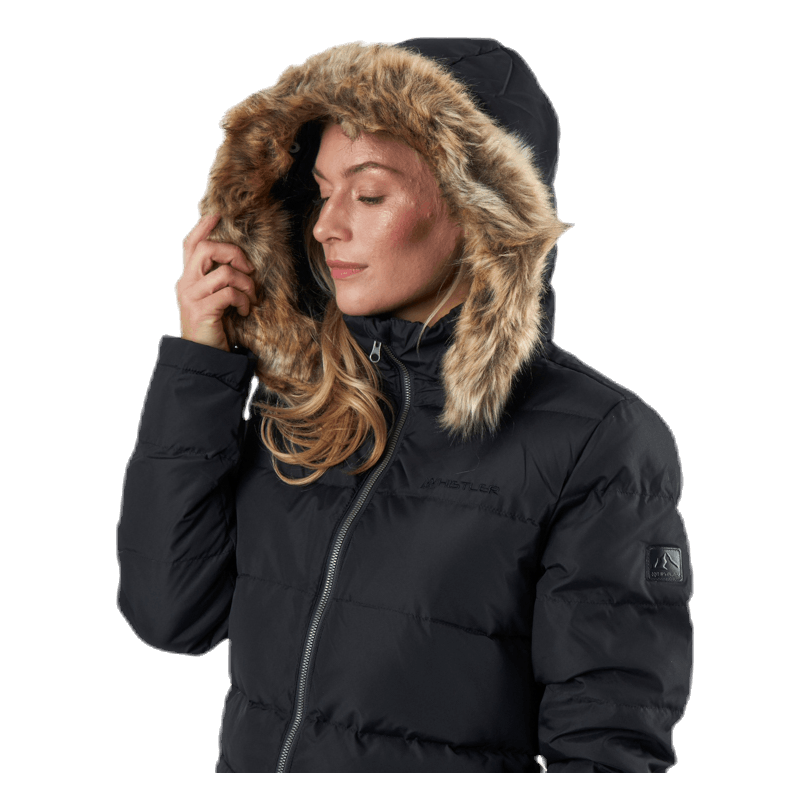 Paranaque Long Down Parka Jacket Black