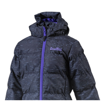 Mariel Girls Long Melange Pro-lite Jacket Black