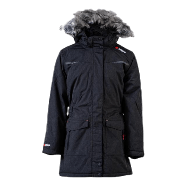 Gitte Girl Melange Parka W-PRO 10000 Grey