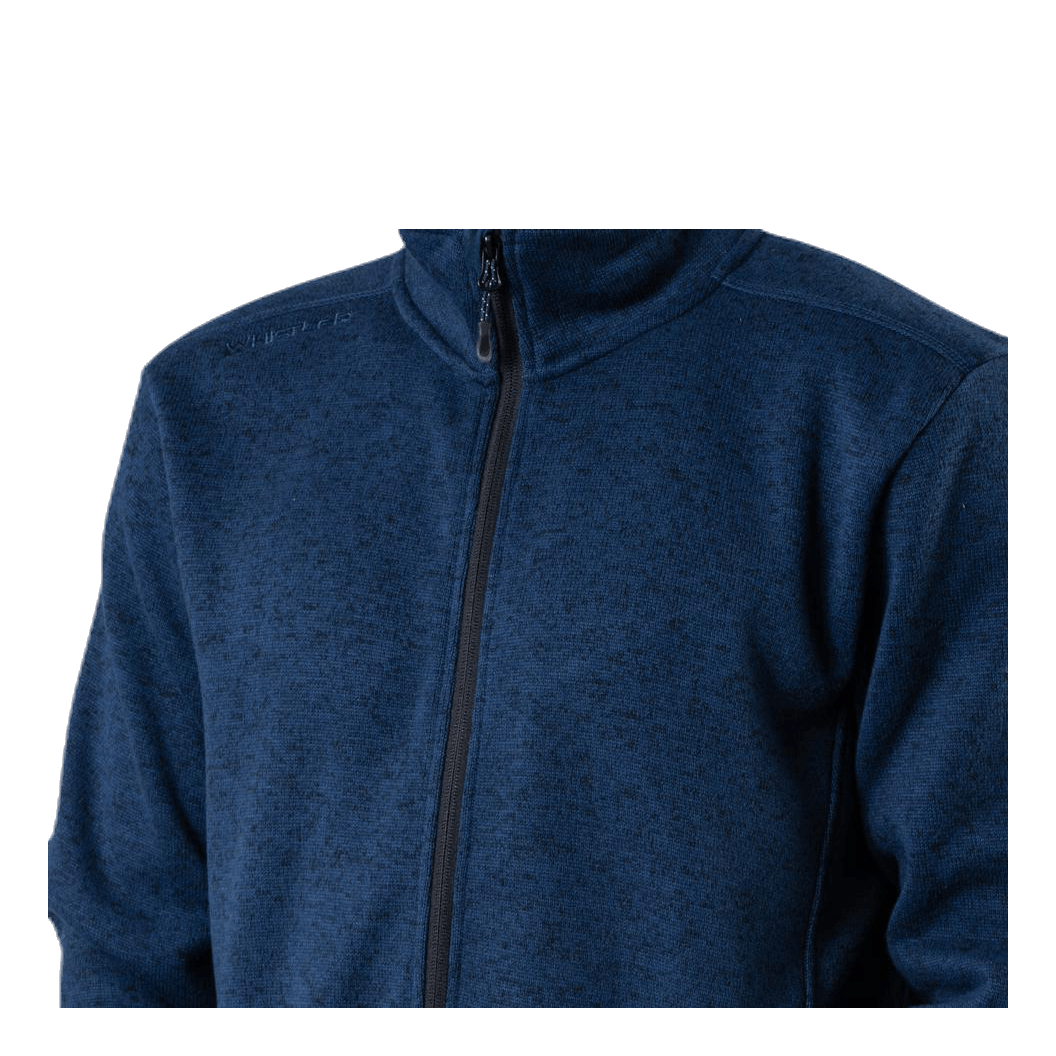 Pareman Melange Fleece Jacket Blue