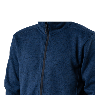 Pareman Melange Fleece Jacket Blue