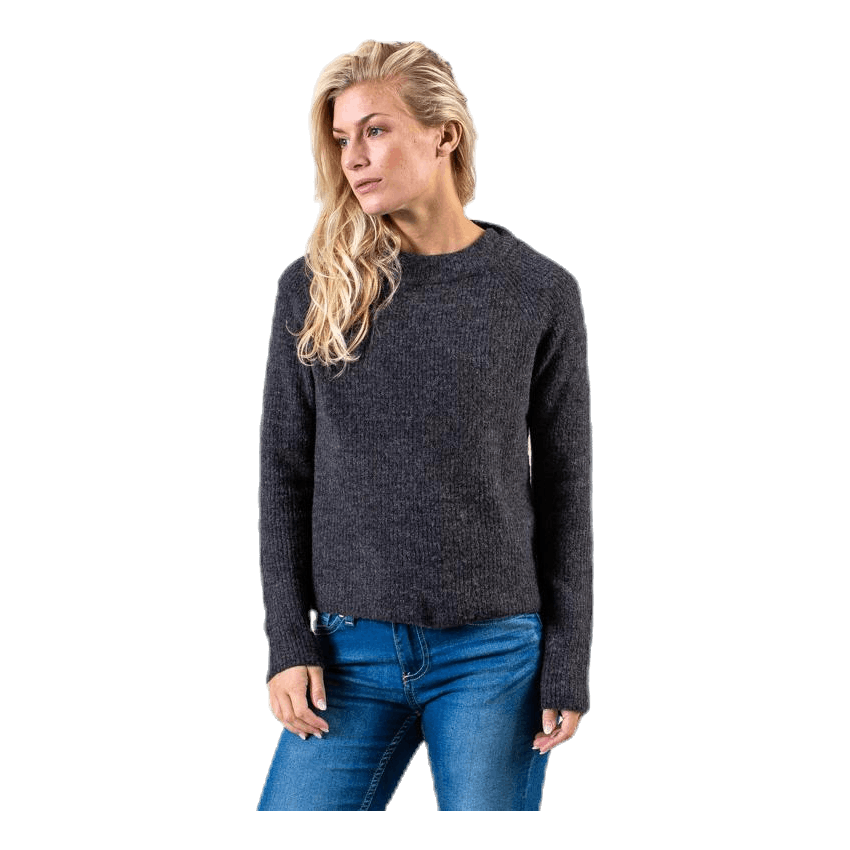 Ellen Ls O-Neck Knit Grey