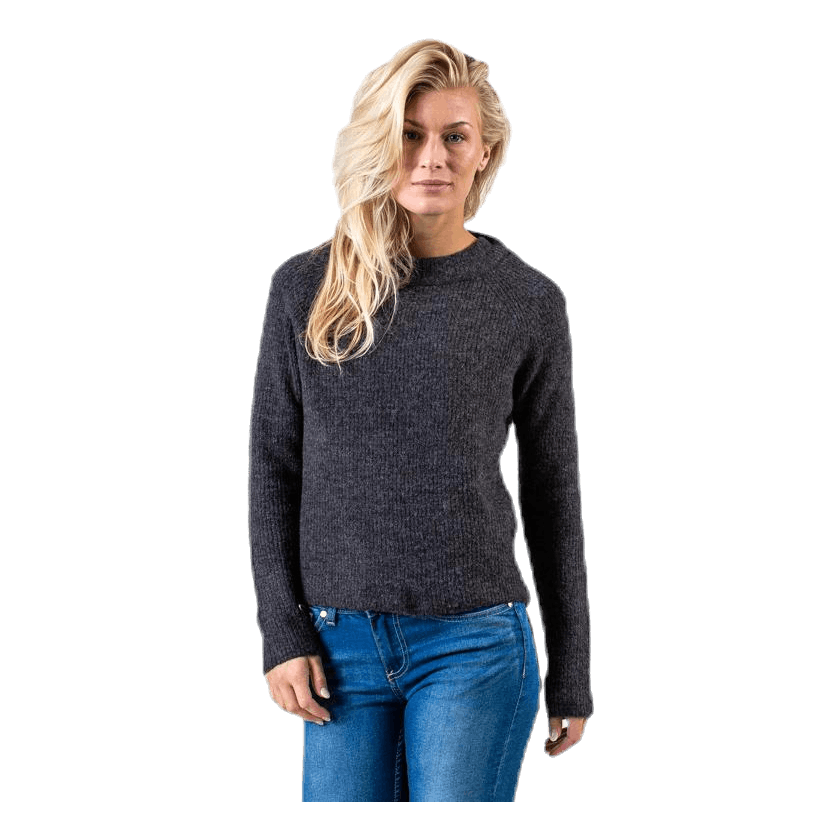 Ellen Ls O-Neck Knit Grey