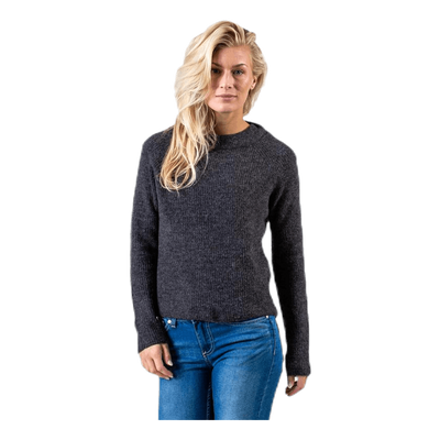 Ellen Ls O-Neck Knit Grey