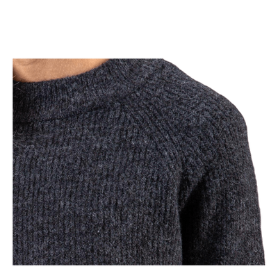 Ellen Ls O-Neck Knit Grey